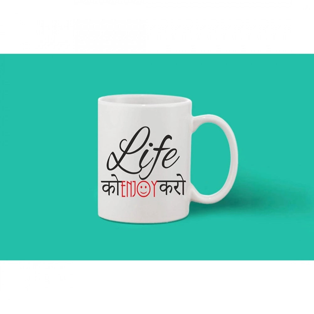Generic Printed Ceramic Coffee Mug - 1 Pieces, White, 11oz Secondary image