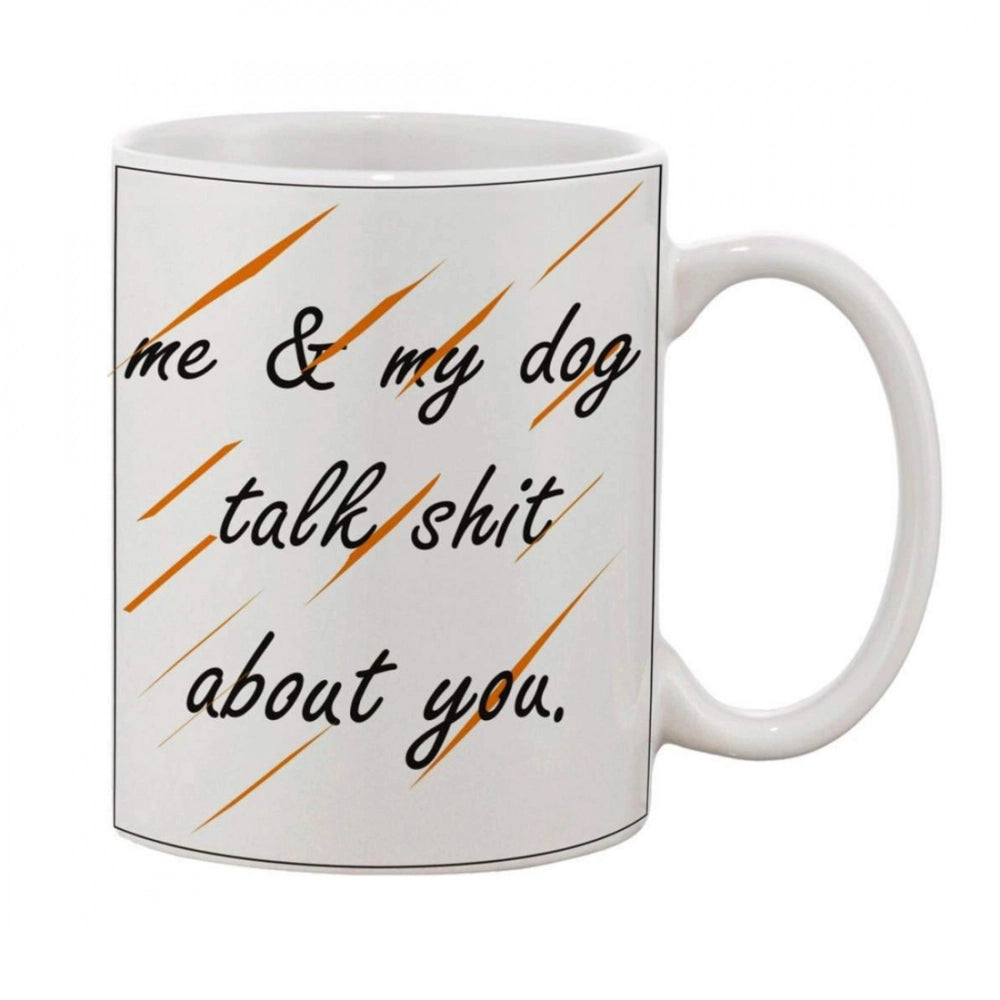 Generic Printed Ceramic Coffee Mug - 1 Pieces, White, 11oz Main image
