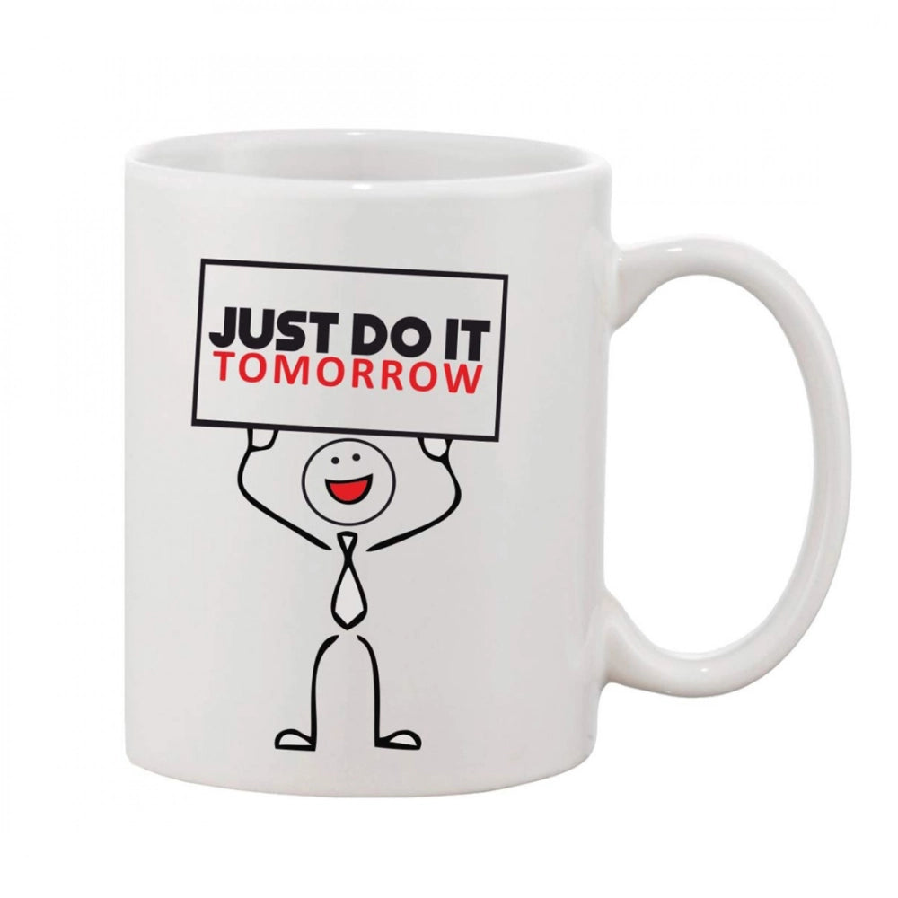 Generic Printed Ceramic Coffee Mug - 1 Pieces, White, 11oz Main image
