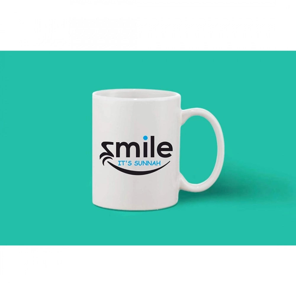 Generic Printed Ceramic Coffee Mug - 1 Pieces, White, 11oz Secondary image