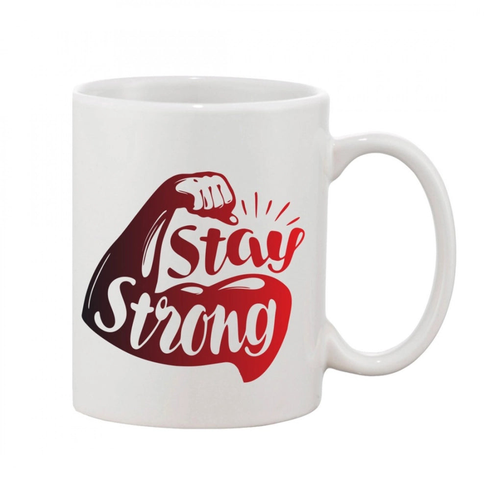 Generic Printed Ceramic Coffee Mug - 1 Pieces, White, 11oz Main image