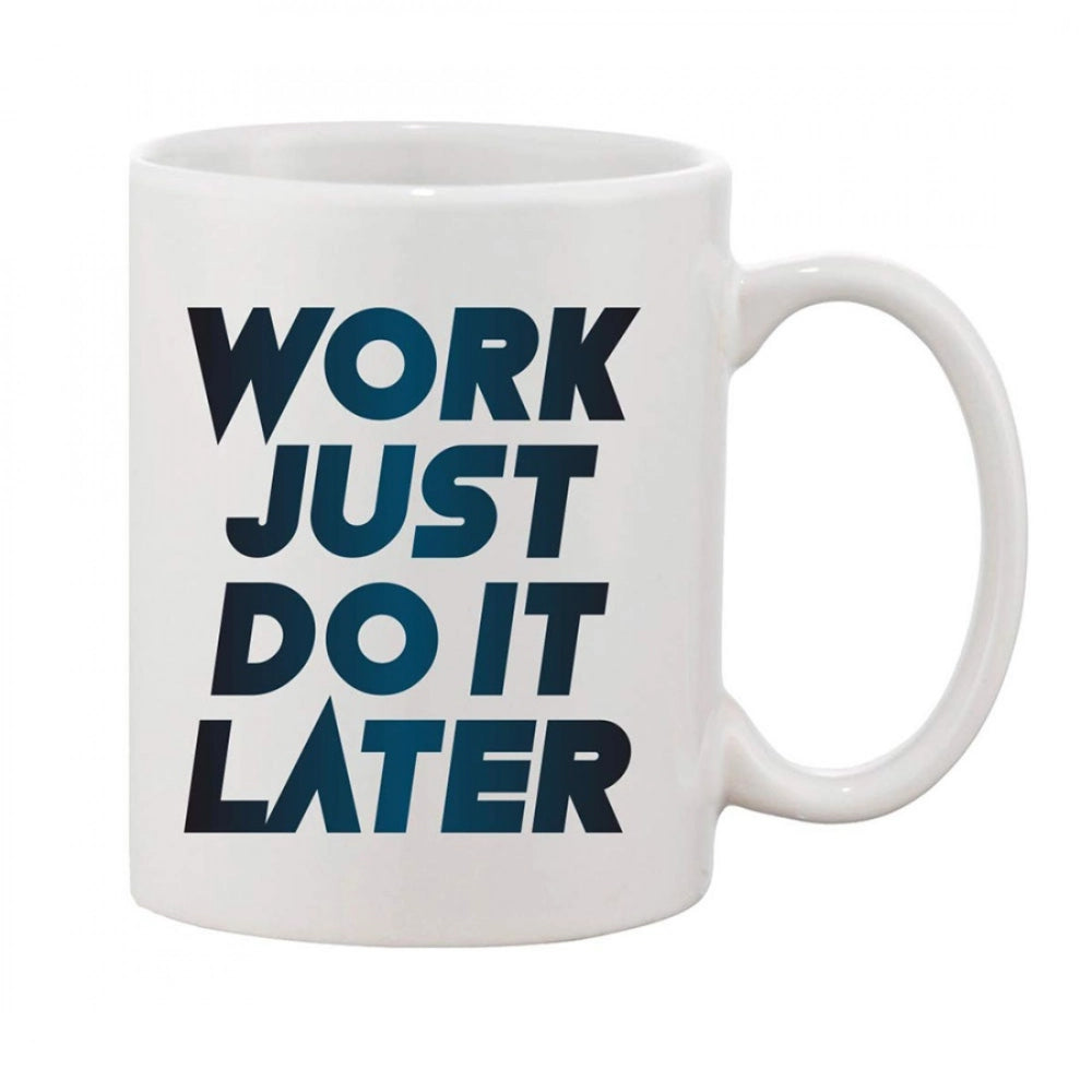 Generic Printed Ceramic Coffee Mug - 1 Pieces, White, 11oz Main image