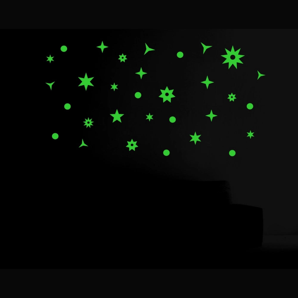 Generic Green Galaxy Of Stars Radium Wall Sticker Secondary image