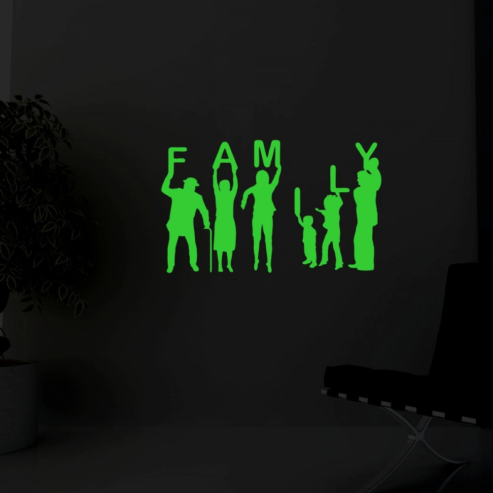 Generic Green Family Radium Wall Sticker Secondary image