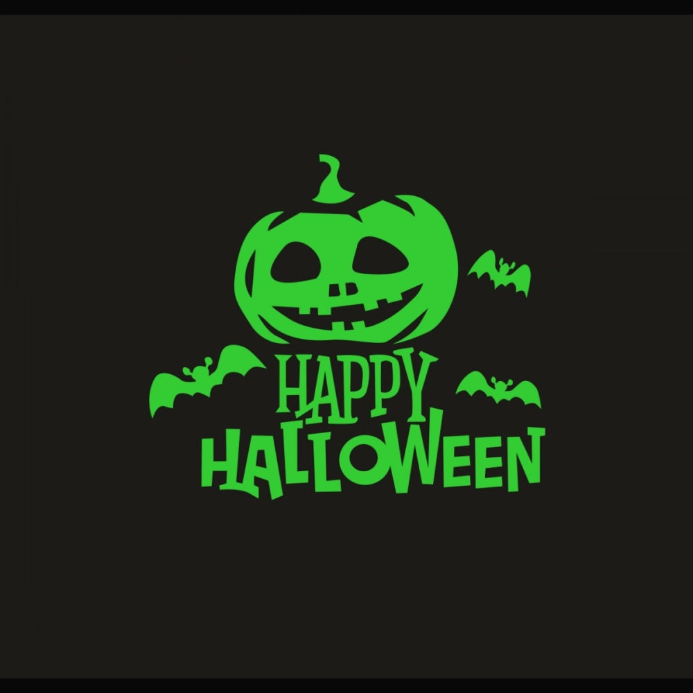 Generic Green Happy Halloween Radium Wall Sticker Main image