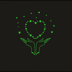 Generic Green Galaxy Of Stars Radium Wall Sticker