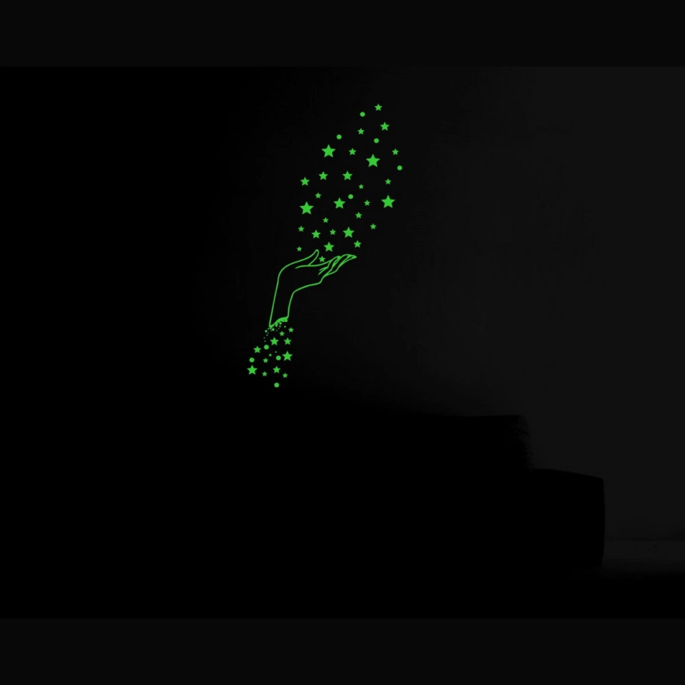 Generic Green Galaxy Of Stars Radium Wall Sticker Main image