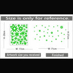 Generic Green Galaxy Of Stars Radium Wall Sticker