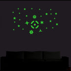 Generic Green Galaxy Of Stars With Moon Radium Wall Sticker