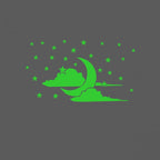 Generic Green Kids Room Decor Radium Wall Sticker