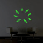 Generic Green Leaf Radium Wall Sticker
