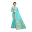 Generic Women's Kota Doria Cotton Saree With Blouse (Sky Blue,6-3 Mtrs)