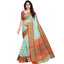 Generic Women's Kota Doria Cotton Woven Butta Saree With Blouse (Pista, 5-6 Mtrs)