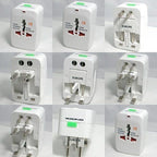 Generic Universal Travel Adapter with 125V 6A, 250V Surge_Spike Protected Electrical Plug White (White)