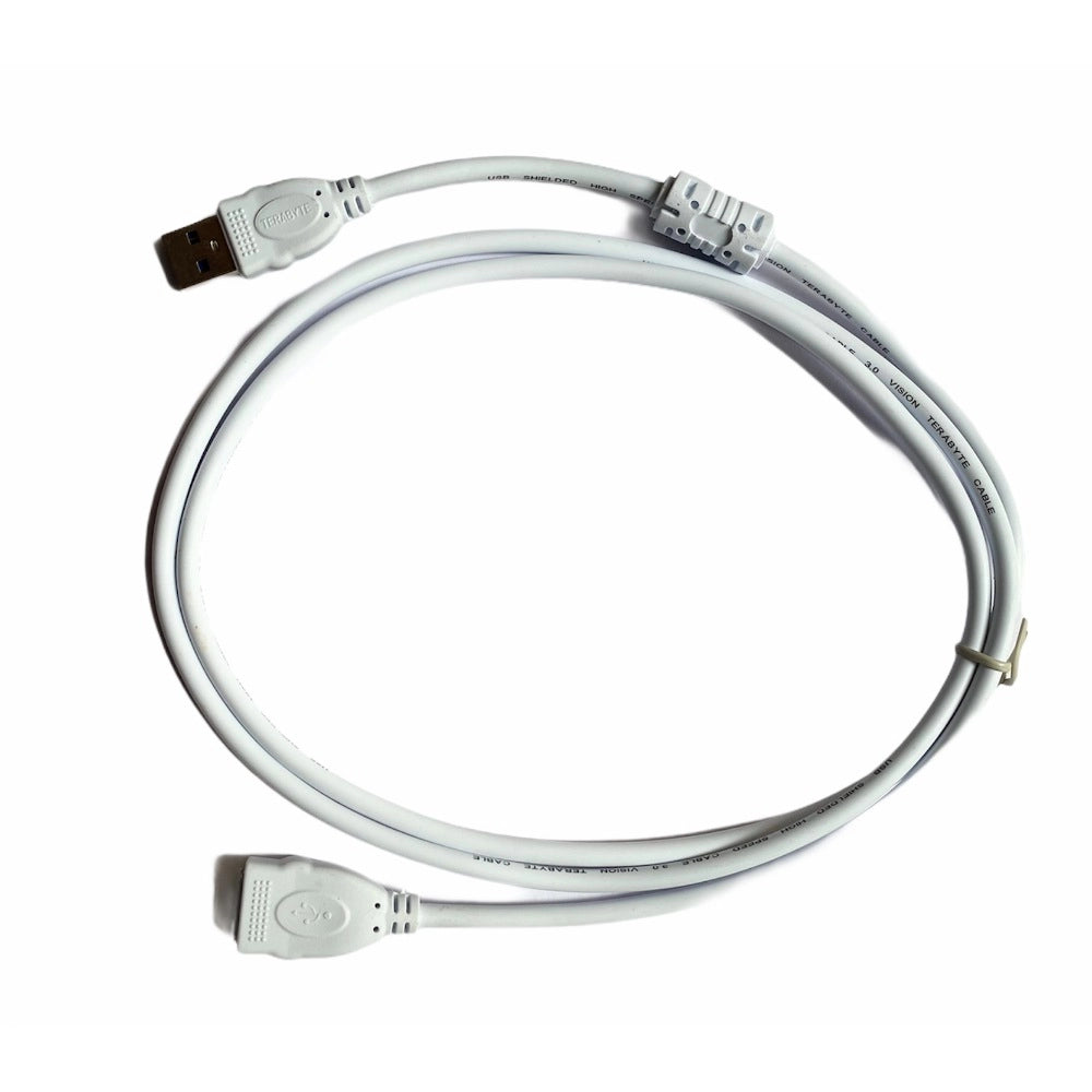Generic USB Male to Female Extension Cable 1.5 Yards Supports LCD, LED, TV USB Ports Connects Printer, PC, External Hard Drive (White) Main image
