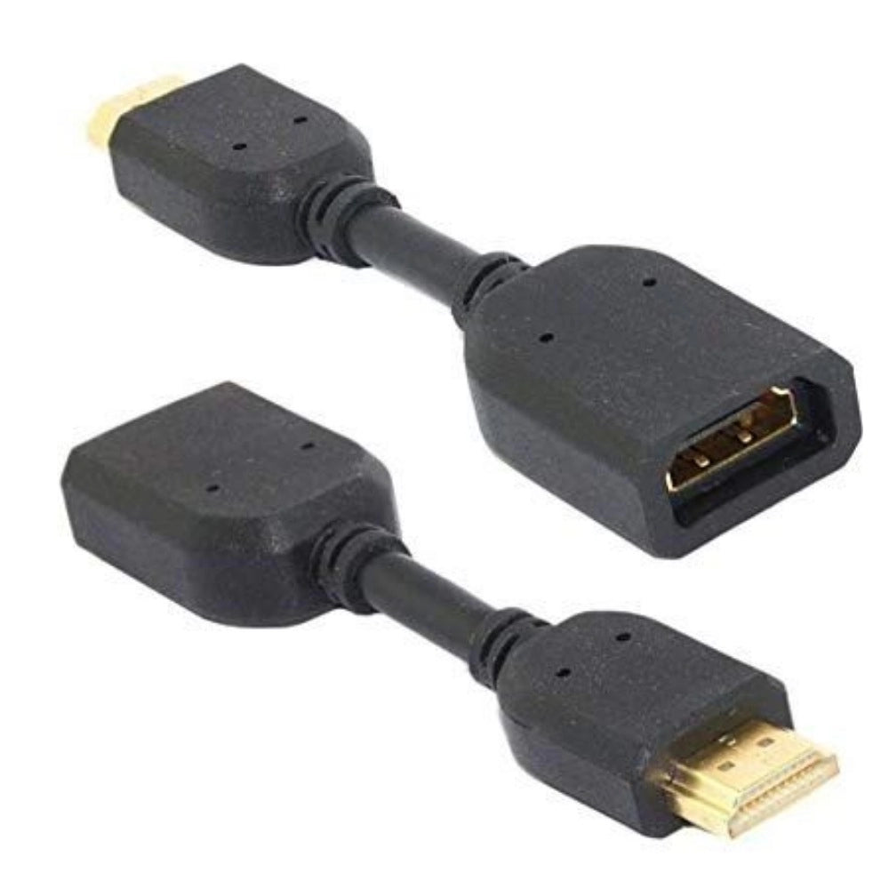 Generic Male to Female HDMI Cables 0.1 (Black) Secondary image