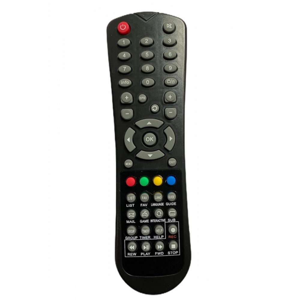 Generic Set Top Box Remote With Recording, Compatible With Siti Cable Set Top Box Remote Control_Old Remote Functions Must Be Exactly Same (Color:Multi) Main image