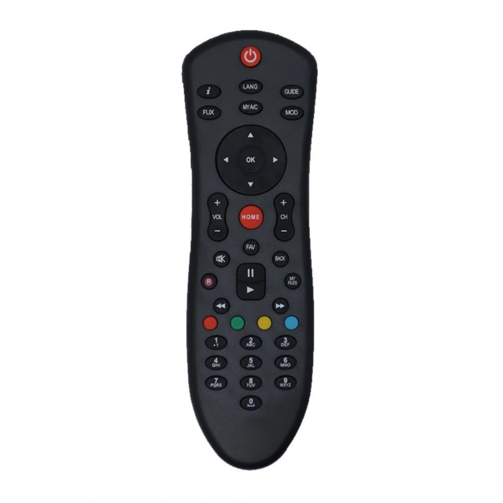 Generic DTH Set Top Box Remote (With Recording), Compatible With Dish TV Sd_Hd Set Top Box Remote_Old Remote Functions Must Be Exactly Same (Color:Multi) Main image