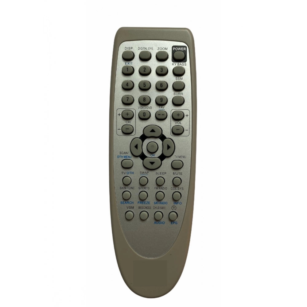 Generic Crt TV Remote No. 115, Compatible With Onida TV Remote Control_Old Remote Functions Must Be Exactly Same (Color:Multi) Main image