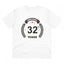 Generic Men's PC Cotton 32nd Anniversary Printed T Shirt (Color: White, Thread Count: 180GSM)