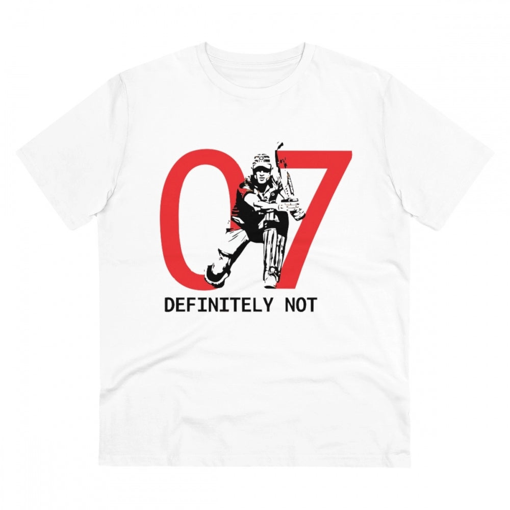 Generic Men's PC Cotton Cricket Design Printed T Shirt (Color: White, Thread Count: 180GSM) Main image