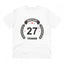 Generic Men's PC Cotton 27th Anniversary Printed T Shirt (Color: White, Thread Count: 180GSM)