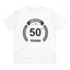 Generic Men's PC Cotton 50th Anniversary Printed T Shirt (Color: White, Thread Count: 180GSM)