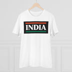 Generic Men's PC Cotton India Printed T Shirt (Color: White, Thread Count: 180GSM)