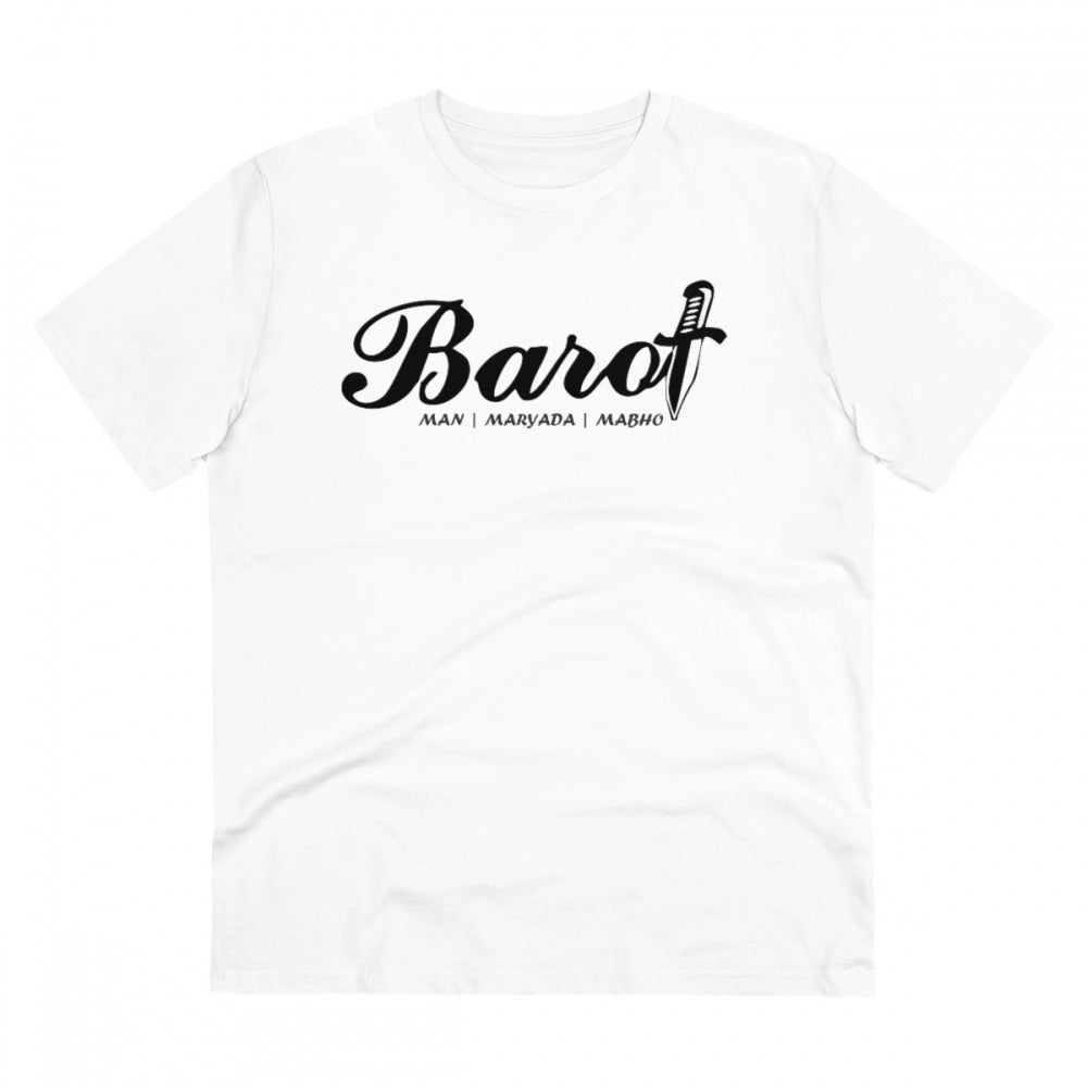 Generic Men's PC Cotton Cast Design Barot Printed T Shirt (Color: White, Thread Count: 180GSM) Main image
