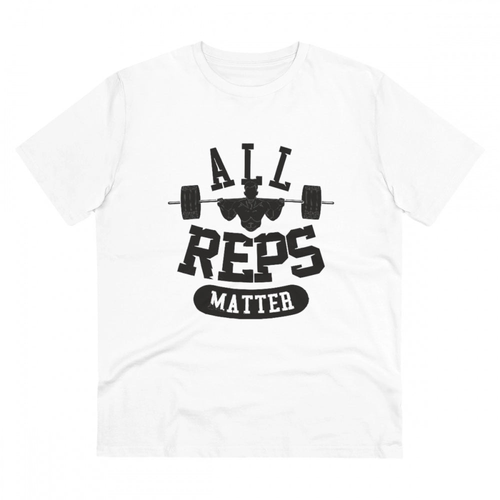 Generic Men's PC Cotton All Reps Matter Printed T Shirt (Color: White, Thread Count: 180GSM) Main image