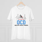 Generic Men's PC Cotton Cricket Design Printed T Shirt (Color: White, Thread Count: 180GSM)