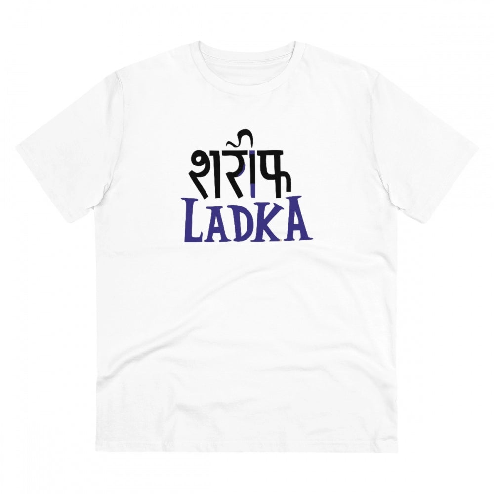 Generic Men's PC Cotton Sarif Ladka Printed T Shirt (Color: White, Thread Count: 180GSM) Main image
