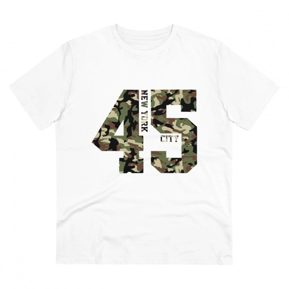 Generic Men's PC Cotton New York City Printed T Shirt (Color: White, Thread Count: 180GSM) Main image