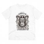 Generic Men's PC Cotton Gorila Desing Printed T Shirt (Color: White, Thread Count: 180GSM)