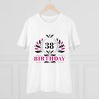 Generic Men's PC Cotton 38th Birthday Printed T Shirt (Color: White, Thread Count: 180GSM)