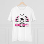 Generic Men's PC Cotton 36th Birthday Printed T Shirt (Color: White, Thread Count: 180GSM)