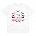 Generic Men's PC Cotton 74th Birthday Printed T Shirt (Color: White, Thread Count: 180GSM)