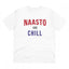 Generic Men's PC Cotton Nasto And Chill Printed T Shirt (Color: White, Thread Count: 180GSM)