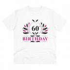Generic Men's PC Cotton 60th Birthday Printed T Shirt (Color: White, Thread Count: 180GSM)