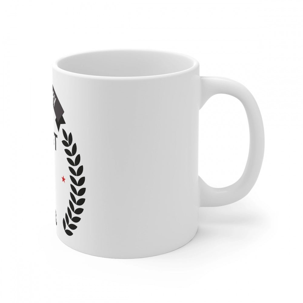 Generic Ceramic 1st Anniversary Printed Coffee Mug (Color: White, Capacity:330ml) Secondary image