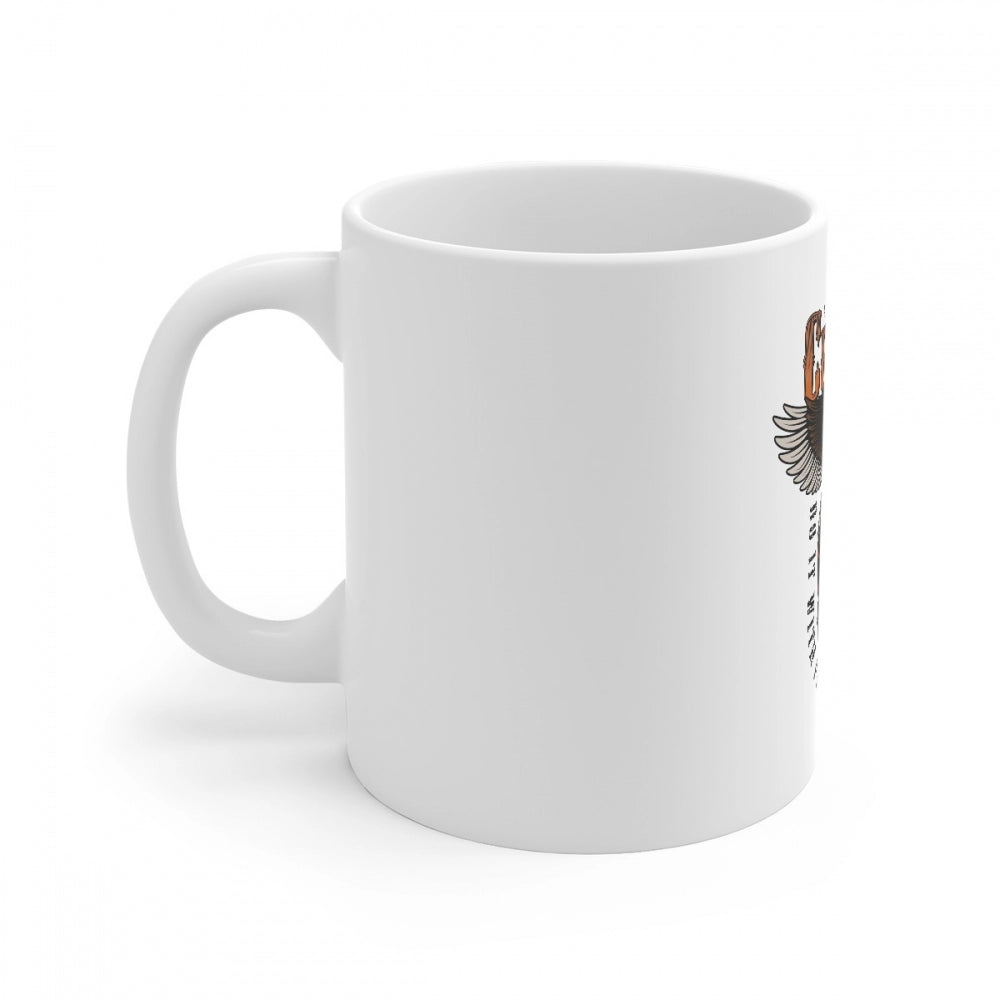 Generic Ceramic Gorila Desing Printed Coffee Mug (Color: White, Capacity:330ml) Secondary image