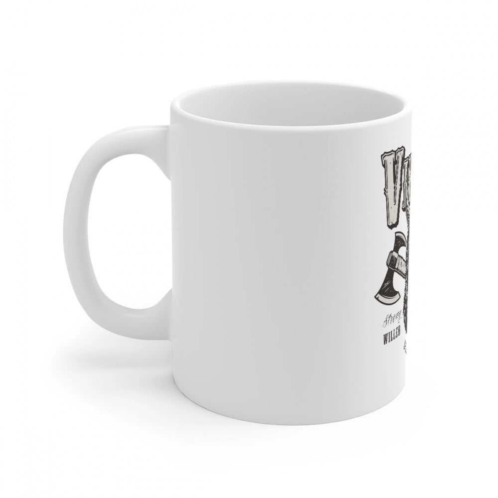 Generic Ceramic Gorila Desing Printed Coffee Mug (Color: White, Capacity:330ml) Secondary image