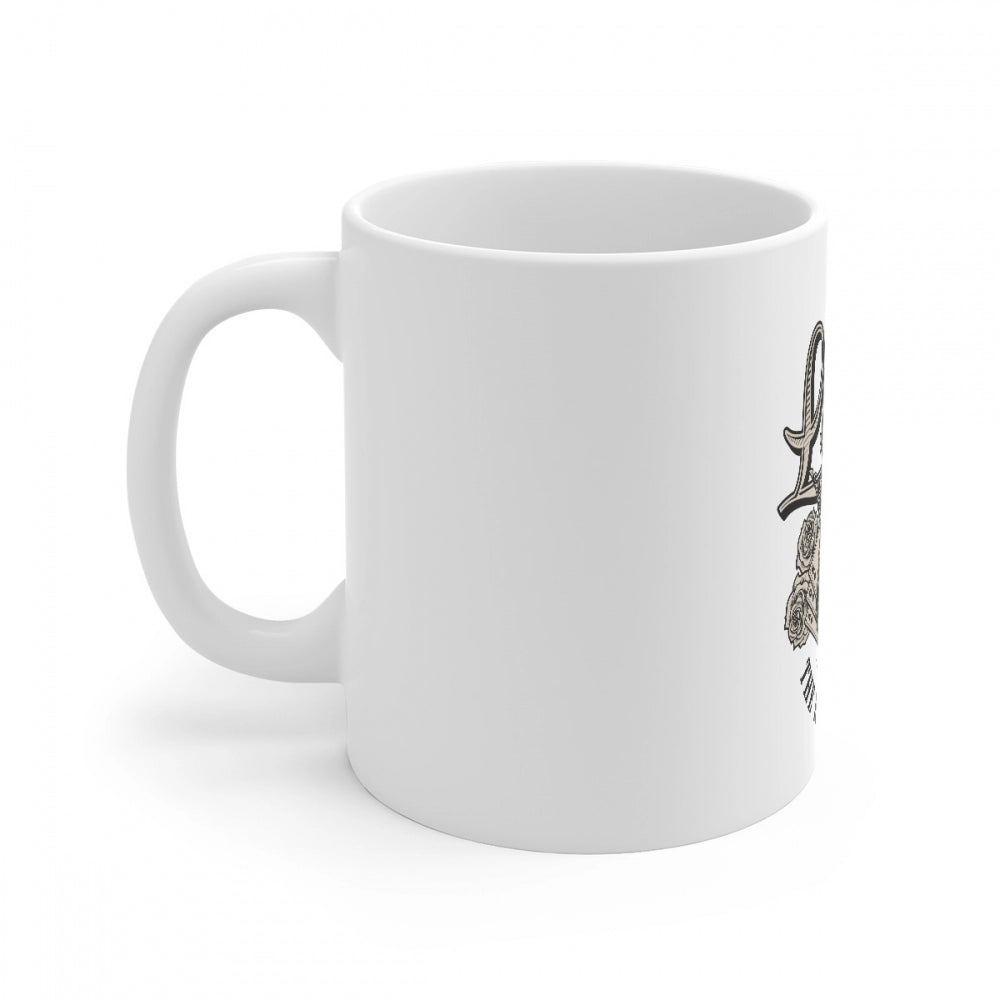 Generic Ceramic Gorila Desing Printed Coffee Mug (Color: White, Capacity:330ml) Secondary image