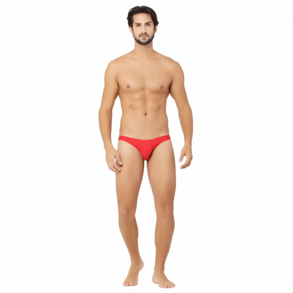 Generic Men's Cotton Ultra Soft Briefs Underwear (Red)