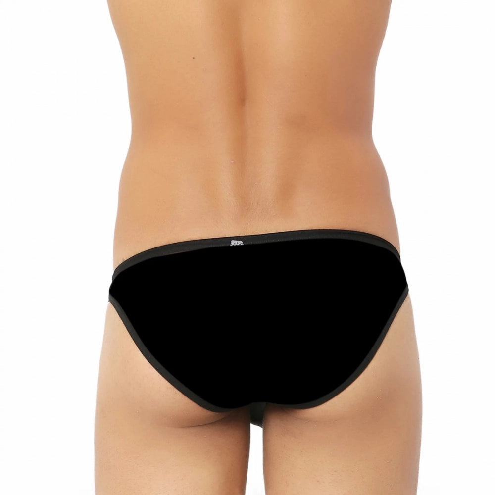 Generic Men's Cotton Ultra Soft Briefs Underwear (Black) Secondary image