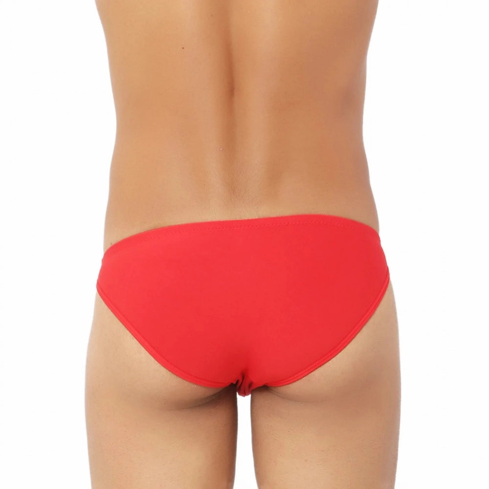 Generic Men's Cotton Ultra Soft Briefs Underwear (Red) Secondary image