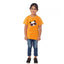 Generic Girls Cotton Panda Glass Half Sleeve TShirt (Mustard)