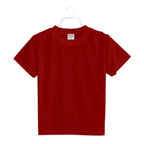 Generic Boys Cotton Plain Half Sleeve TShirt (Maroon)
