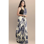 Generic Women's Joya Silk Saree with Blouse (Black, 5-6 Mtrs)