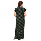 Generic Women's Cotton Printed Maxi Nighty (Green)